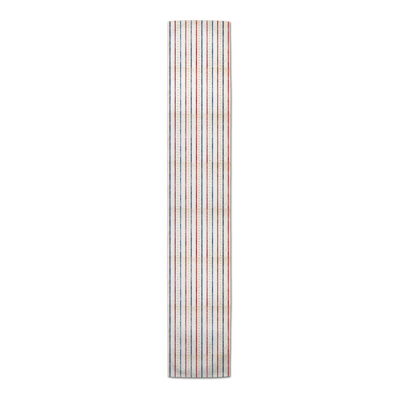 72" Vintage Stars And Stripes Poly Twill Runner